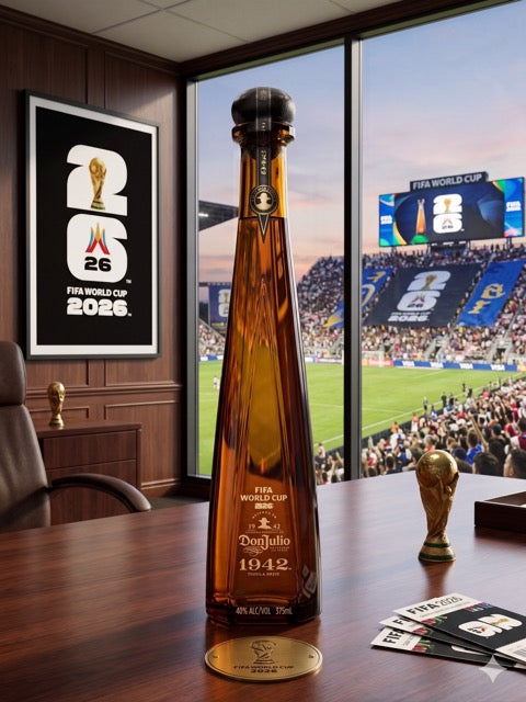 Don Julio 1942 Tequila ENGRAVED ORIGINAL FIFA LOGO WORLD CUP EDITION