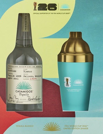 Casamigos Blanco Tequila w/FIFA Cocktail Shaker