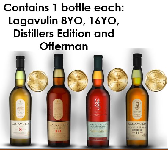 LAGAVULIN Single Malt Scotch Whisky Bottle Collection