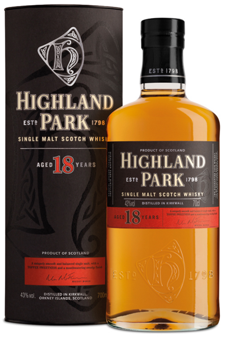 Highland Park Scotch Single Malt 18 Year Viking Pride