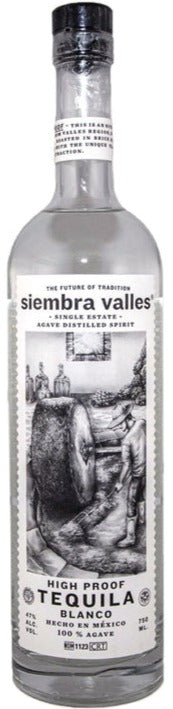 SIEMBRA VALLES TEQUILA BLANCO HIGH PROOF 6 CS 94 PF NL